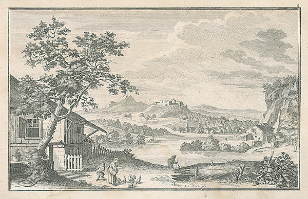 Georg Daniel Heumann – Krajina s mlynom 