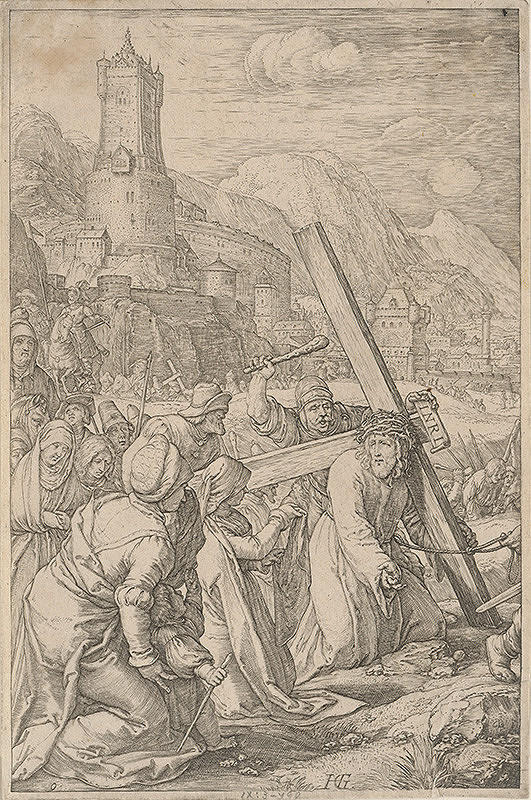 Hendrick Goltzius – Nesenie kríža (9) 