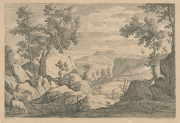 Florian Grospietsch, Joseph Anton Koch – Talianska krajina 