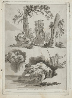 Jean-Honoré Fragonard, Jean Claude Richard de Saint-Non – Štúdie podľa Sebastiana Ricchiho v kostole San Cosimo delle Mona che v Benátkach 