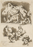 Jean-Honoré Fragonard, Jean Claude Richard de Saint-Non – Štúdia podľa malieb Benedetta di Castiglione v paláci Smitz v Benátkach 