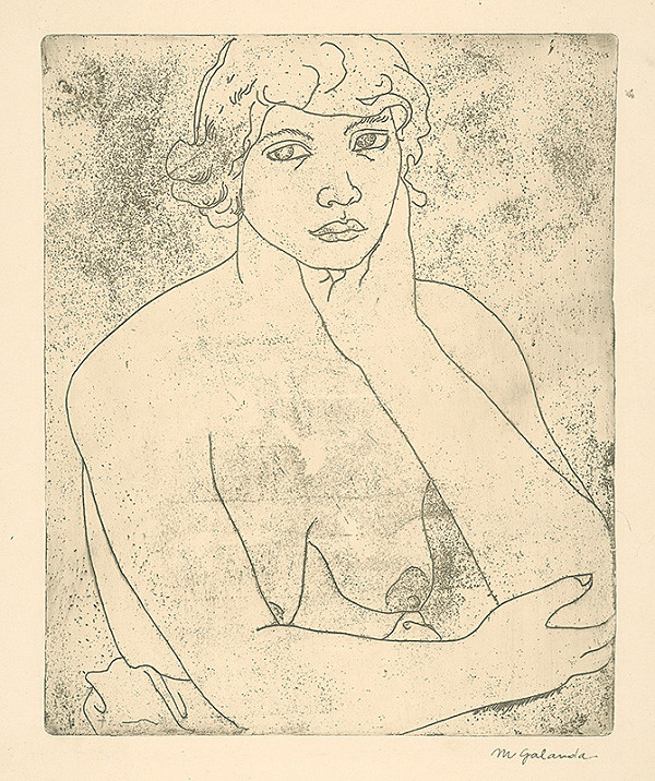 Mikuláš Galanda – Poprsie mladej ženy  Ženský polakt 