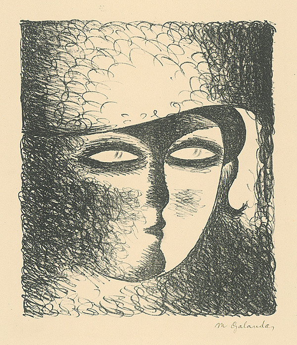 Mikuláš Galanda – Hlava mladej ženy v klobúku 