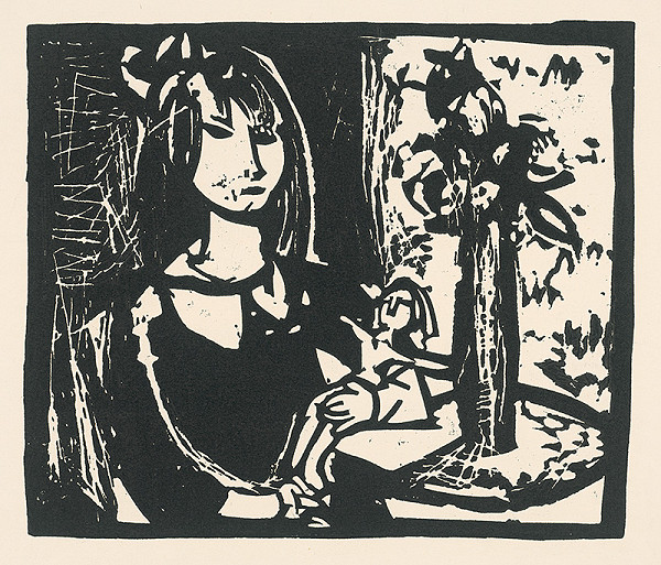 Vincent Hložník – Dievča s bábikou 