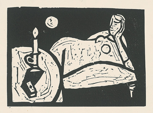 Vincent Hložník – Žena so sviečkou 