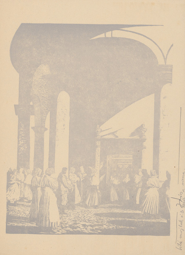 Karel Vik – Kostol v Zemianskom Podhradé 2.- tmavosivá fáza 