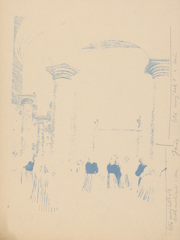 Karel Vik – Kostol v Zemianskom Podhradí 3. - modrá fáza 