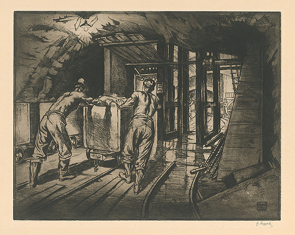 Gejza Angyal – Nárazište na V.obzore Kremnica,Ferdinandova šachta 