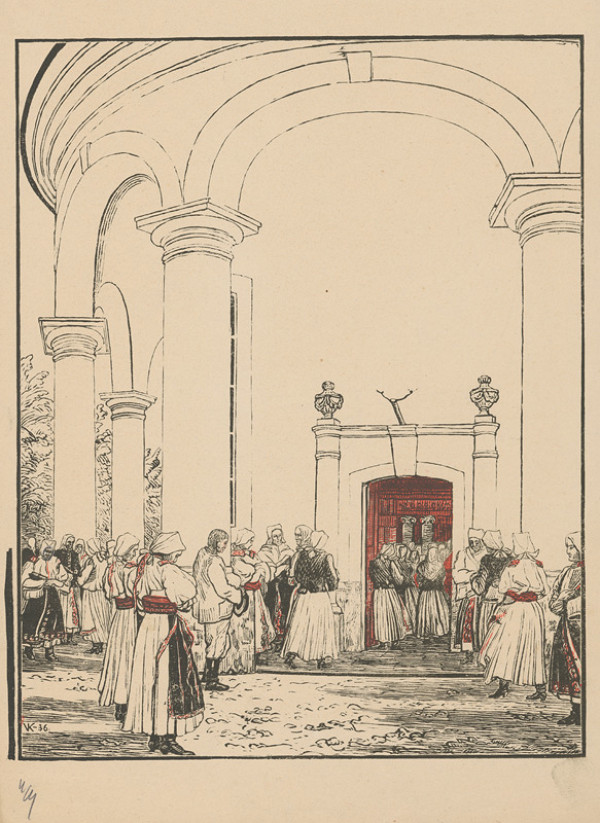 Karel Vik – Kostol v Zemianskom Podhradí 6. - čierna a červená fáza 