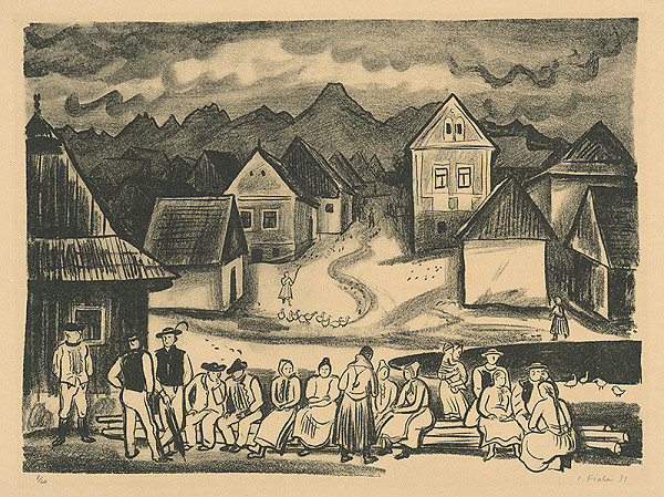 Václav Fiala – Podtatranská dedina 