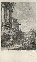 Joseph Wagner, Giuseppe Zais – Krajina s antickou zrúcaninou a potokom 