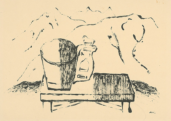 Miloš Alexander Bazovský – Zátišie s črpákom 