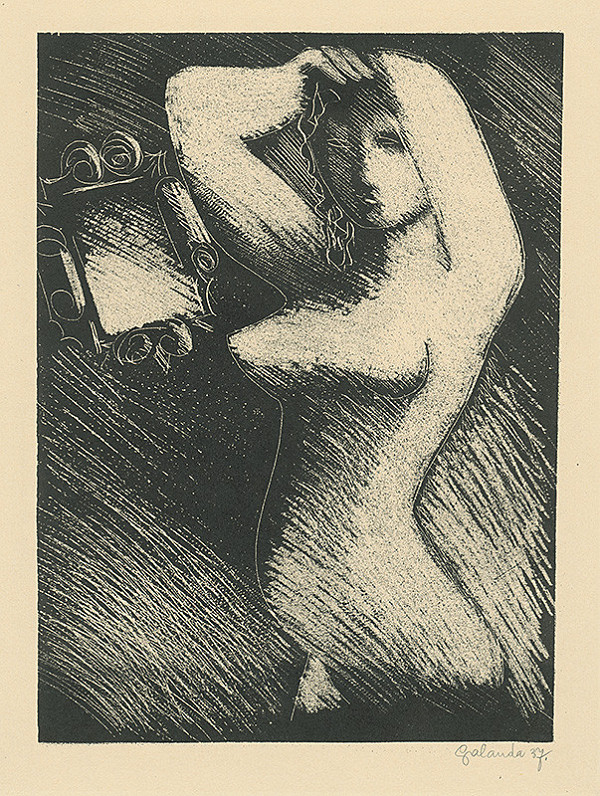 Mikuláš Galanda – Žena pred zrkadlom 