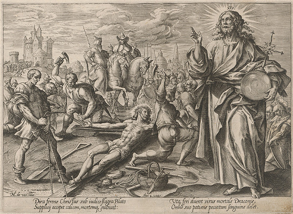 Hendrick Goltzius, Maarten de Vos st. – Kristus 