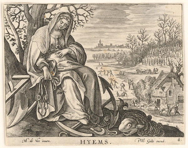 Neznámy rytec, Maarten de Vos st. – Zima (4)