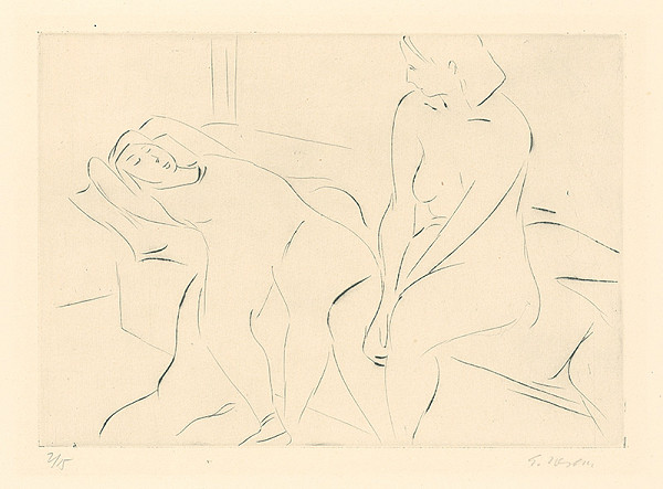 Eugen Nevan – Dve odpočívajúce ženy 