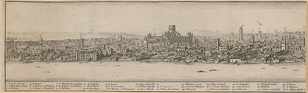 Václav Hollar – Pohľad na Londýn 