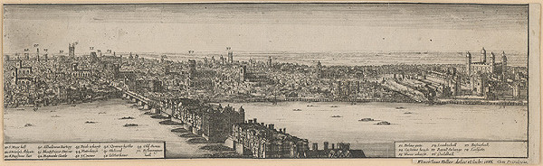 Václav Hollar – Pohľad na Londýn 