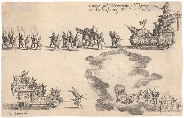 Jacques Callot – Príchod princa z Pfaltzbourg 