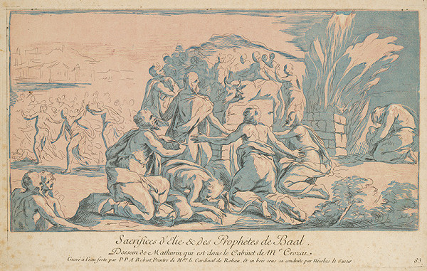 Hubert Robert – Obeta Eliášová a prorokov Baalových 