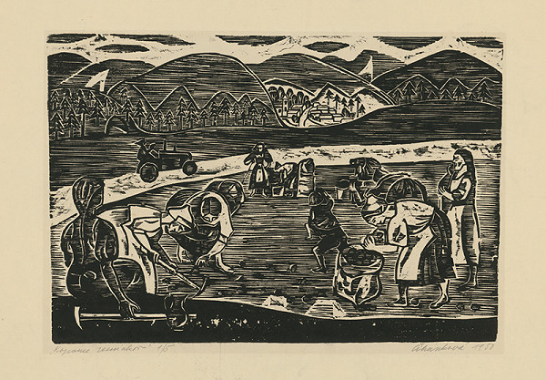 Jarmila Čihánková – Kopanie zemiakov