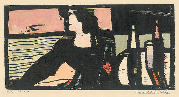 Vincent Hložník – Žena pri stole 