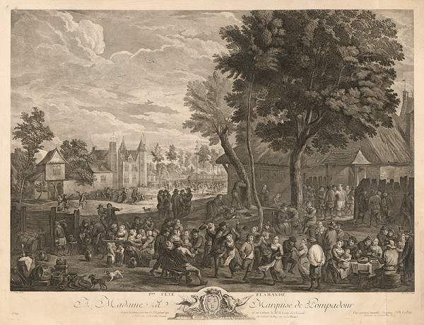 Jacques Philippe Le Bas, David Teniers ml. – Flámska slávnosť (I) 