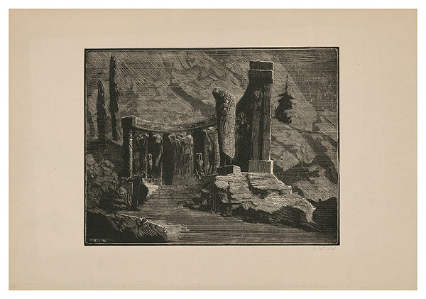 František Bílek – Zrúcaniny chrámu