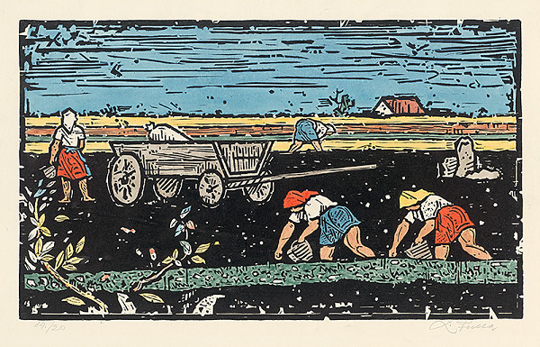 Ľudovít Fulla – Sadenie zemiakov 