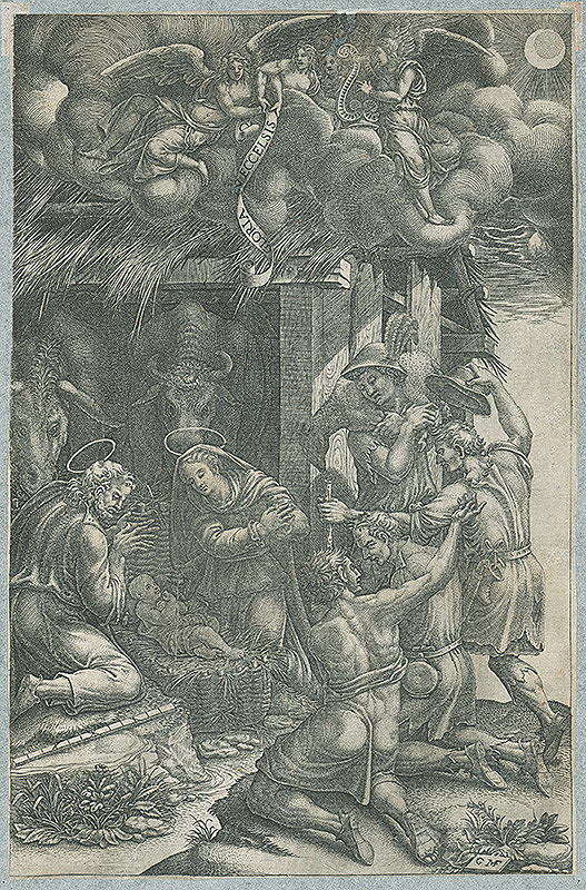 Giorgio Ghisi, Nemecký grafik GMF z 2. polovice 17. storočia – Klaňanie pastierov 