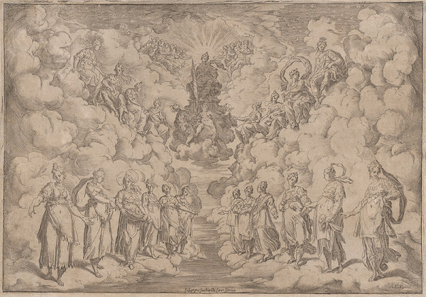 Agostino Carracci – Večnosť na Olympe 