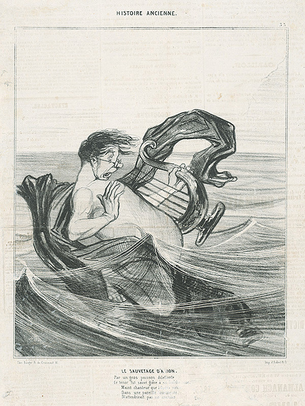 Honoré Daumier – Záchrana Ariona 
