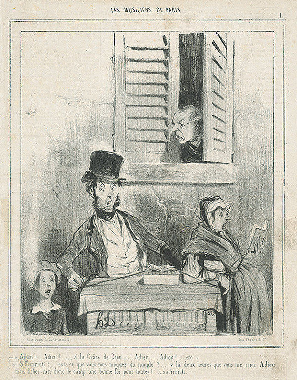 Honoré Daumier – Nepochopení speváci 