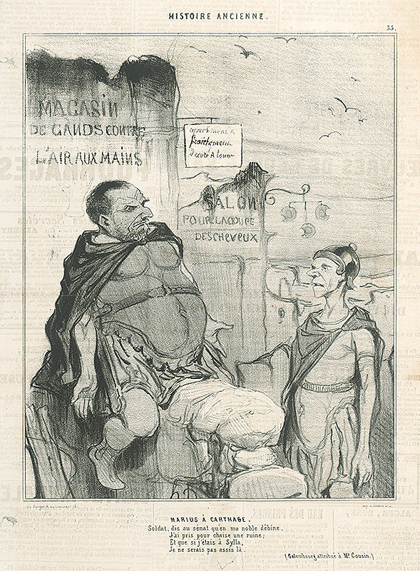 Honoré Daumier – Márius v Kartágu 