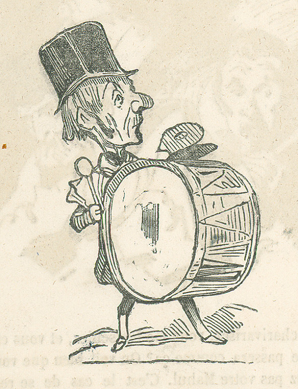 Francúzsky karikaturista z 19. storočia – Bubeník