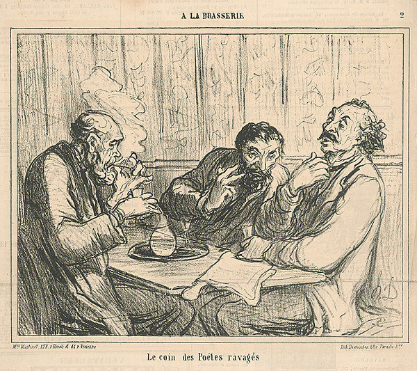 Honoré Daumier – Kút spustnutého básnika 