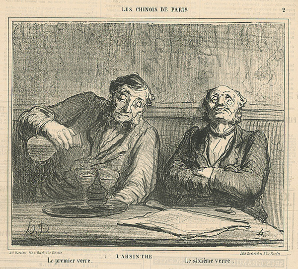 Honoré Daumier – Absint 