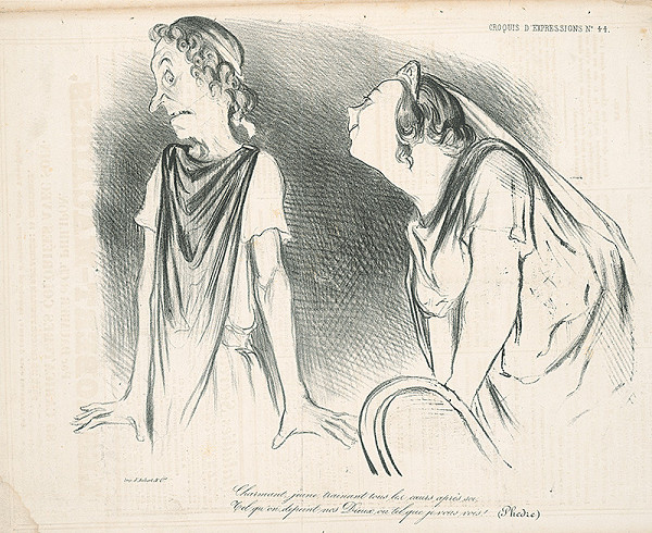 Honoré Daumier – Milenci 
