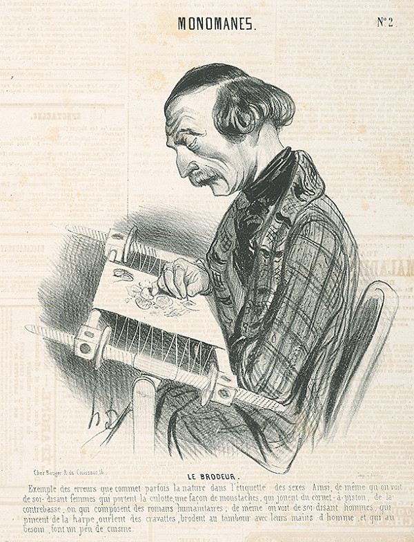 Honoré Daumier – Vyšívanie