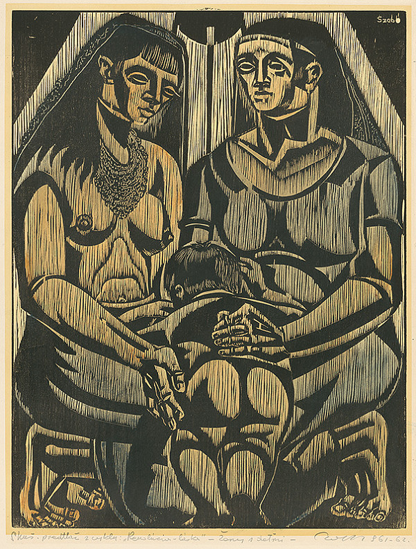 Július Szabó – Ženy s deťmi 