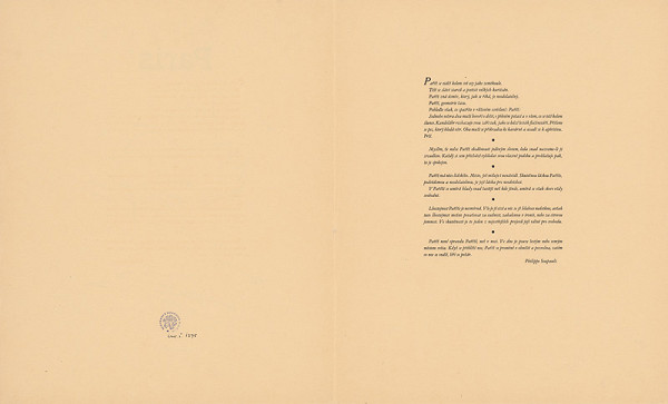 Josef Šíma – Paris - úvod  