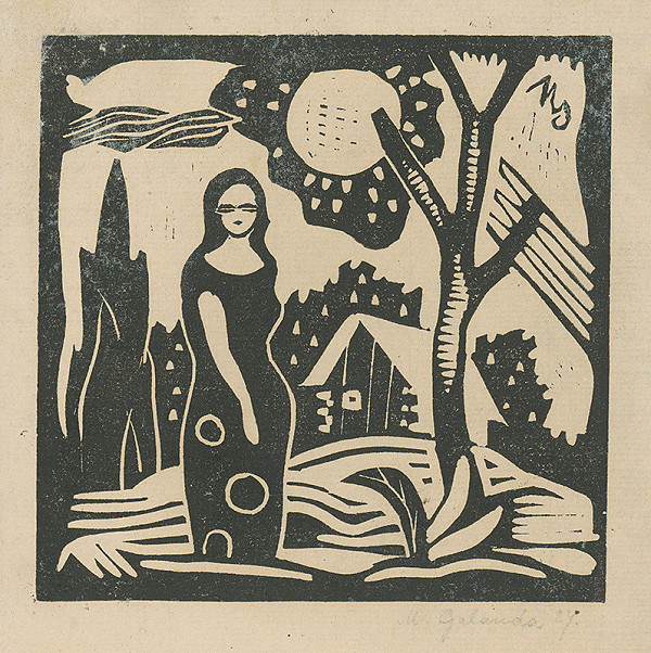 Mikuláš Galanda – Žena v krajine 