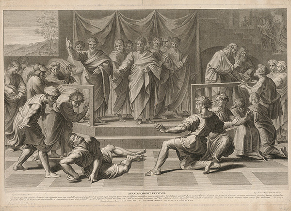 Nicolas Dorigny, Raffael – Ananiášova skúška 