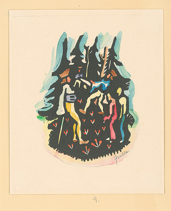 Ľudovít Fulla – Meranie plátna od buka k buku