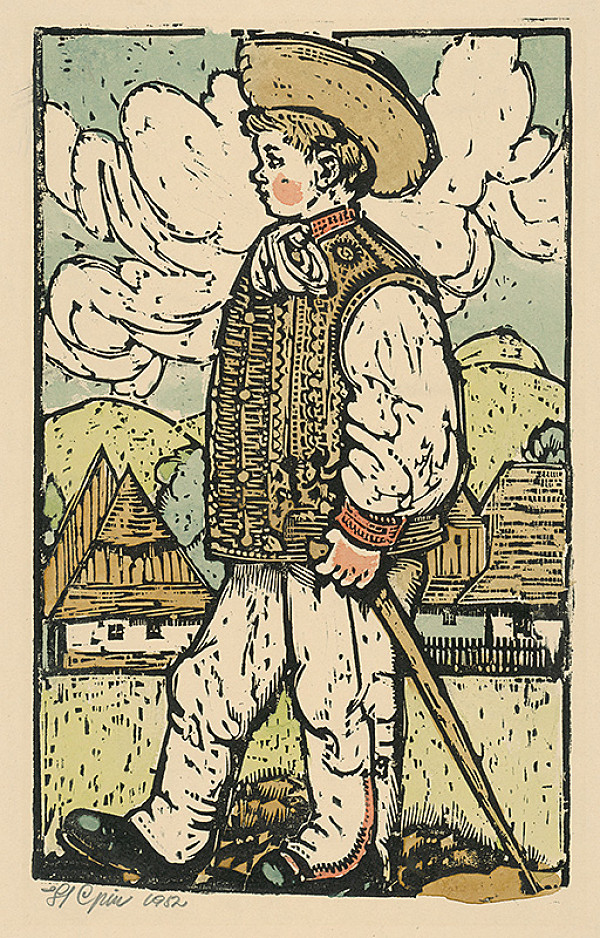 Štefan Cpin – Chlapec v kroji 