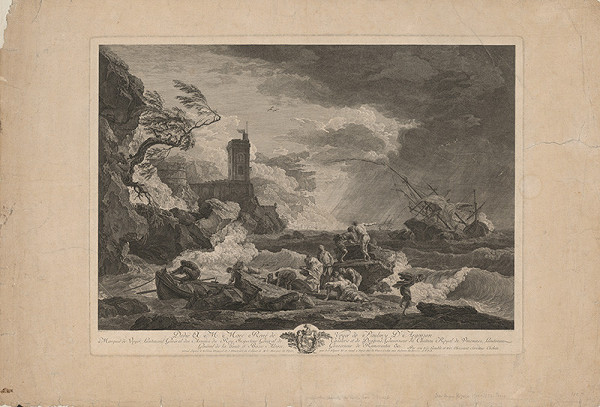 Jacques Jean Flipart, Jean-Antoine Vernet – Búrka 