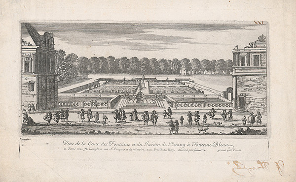 Gabriel Pérelle, Israël Silvestre – Fontány a záhrada vo Fontainebleau 