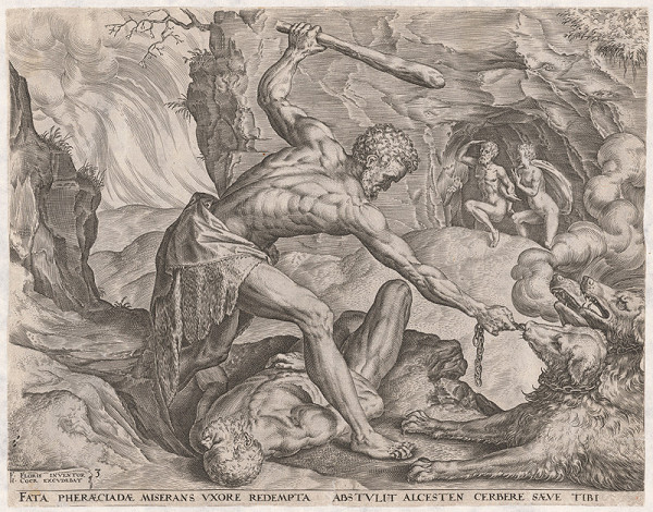 Frans de Vriendt Floris, Frans Floris st., Cornelis Cort – Herkules víťazí nad Kerberským psom (3) 