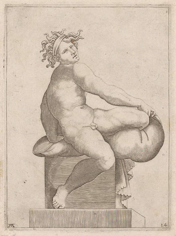 Adamo Scultori – Svalovec s poduškou 