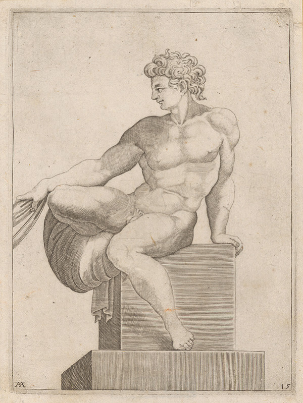 Adamo Scultori – Svalovec s drapériou 